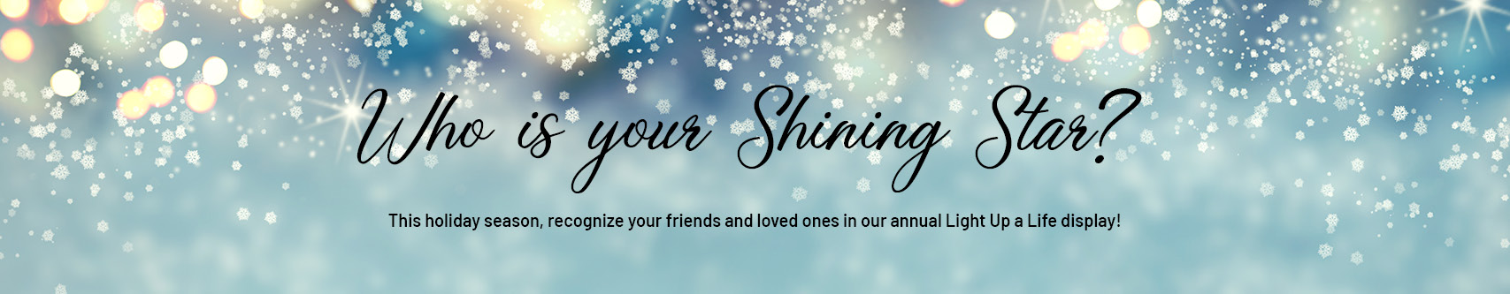 Blue Background with text Who Is Your Shining Star